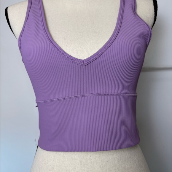 Lululemon  Women's Power Pivot Ribbed Reversible Tank Top Wisteria Purple Size 6 - Picture 4 of 6